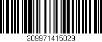 Código de barras (EAN, GTIN, SKU, ISBN): '309971415029'