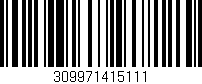 Código de barras (EAN, GTIN, SKU, ISBN): '309971415111'