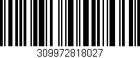 Código de barras (EAN, GTIN, SKU, ISBN): '309972818027'