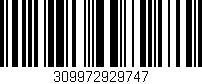 Código de barras (EAN, GTIN, SKU, ISBN): '309972929747'