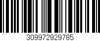 Código de barras (EAN, GTIN, SKU, ISBN): '309972929785'