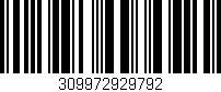 Código de barras (EAN, GTIN, SKU, ISBN): '309972929792'