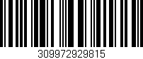 Código de barras (EAN, GTIN, SKU, ISBN): '309972929815'