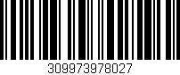 Código de barras (EAN, GTIN, SKU, ISBN): '309973978027'