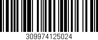 Código de barras (EAN, GTIN, SKU, ISBN): '309974125024'