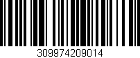 Código de barras (EAN, GTIN, SKU, ISBN): '309974209014'