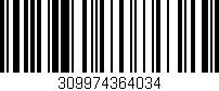 Código de barras (EAN, GTIN, SKU, ISBN): '309974364034'