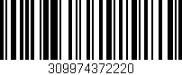 Código de barras (EAN, GTIN, SKU, ISBN): '309974372220'