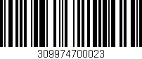 Código de barras (EAN, GTIN, SKU, ISBN): '309974700023'