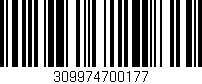 Código de barras (EAN, GTIN, SKU, ISBN): '309974700177'