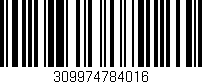 Código de barras (EAN, GTIN, SKU, ISBN): '309974784016'