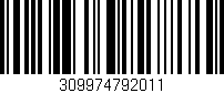 Código de barras (EAN, GTIN, SKU, ISBN): '309974792011'