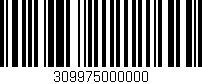 Código de barras (EAN, GTIN, SKU, ISBN): '309975000000'