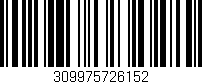 Código de barras (EAN, GTIN, SKU, ISBN): '309975726152'