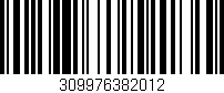 Código de barras (EAN, GTIN, SKU, ISBN): '309976382012'