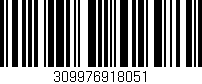 Código de barras (EAN, GTIN, SKU, ISBN): '309976918051'