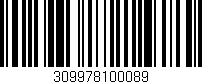 Código de barras (EAN, GTIN, SKU, ISBN): '309978100089'