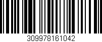 Código de barras (EAN, GTIN, SKU, ISBN): '309978161042'