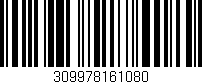 Código de barras (EAN, GTIN, SKU, ISBN): '309978161080'