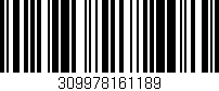 Código de barras (EAN, GTIN, SKU, ISBN): '309978161189'