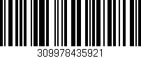 Código de barras (EAN, GTIN, SKU, ISBN): '309978435921'