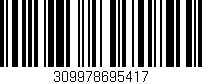 Código de barras (EAN, GTIN, SKU, ISBN): '309978695417'