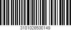 Código de barras (EAN, GTIN, SKU, ISBN): '3101028500149'