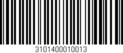 Código de barras (EAN, GTIN, SKU, ISBN): '3101400010013'