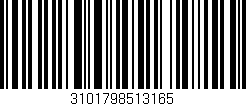 Código de barras (EAN, GTIN, SKU, ISBN): '3101798513165'