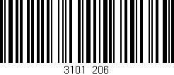 Código de barras (EAN, GTIN, SKU, ISBN): '3101/206'