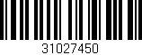 Código de barras (EAN, GTIN, SKU, ISBN): '31027450'