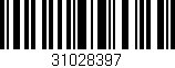 Código de barras (EAN, GTIN, SKU, ISBN): '31028397'