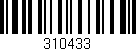 Código de barras (EAN, GTIN, SKU, ISBN): '310433'