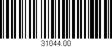 Código de barras (EAN, GTIN, SKU, ISBN): '31044.00'