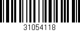 Código de barras (EAN, GTIN, SKU, ISBN): '31054118'