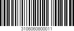 Código de barras (EAN, GTIN, SKU, ISBN): '3106060800011'