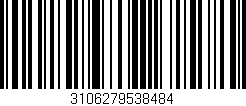 Código de barras (EAN, GTIN, SKU, ISBN): '3106279538484'