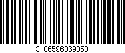 Código de barras (EAN, GTIN, SKU, ISBN): '3106596869858'