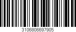 Código de barras (EAN, GTIN, SKU, ISBN): '3106806697905'