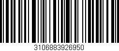 Código de barras (EAN, GTIN, SKU, ISBN): '3106883926950'