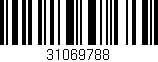 Código de barras (EAN, GTIN, SKU, ISBN): '31069788'
