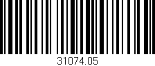 Código de barras (EAN, GTIN, SKU, ISBN): '31074.05'