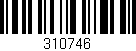 Código de barras (EAN, GTIN, SKU, ISBN): '310746'