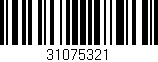 Código de barras (EAN, GTIN, SKU, ISBN): '31075321'