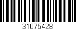 Código de barras (EAN, GTIN, SKU, ISBN): '31075428'