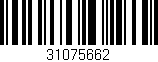 Código de barras (EAN, GTIN, SKU, ISBN): '31075662'