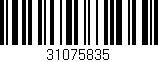 Código de barras (EAN, GTIN, SKU, ISBN): '31075835'