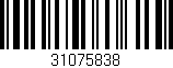 Código de barras (EAN, GTIN, SKU, ISBN): '31075838'