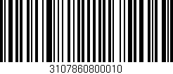 Código de barras (EAN, GTIN, SKU, ISBN): '3107860800010'