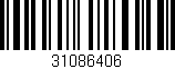 Código de barras (EAN, GTIN, SKU, ISBN): '31086406'